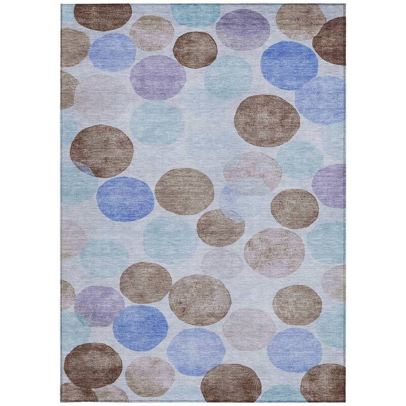 HomeRoots Geometric Transitional Rectangle Outdoor Rug