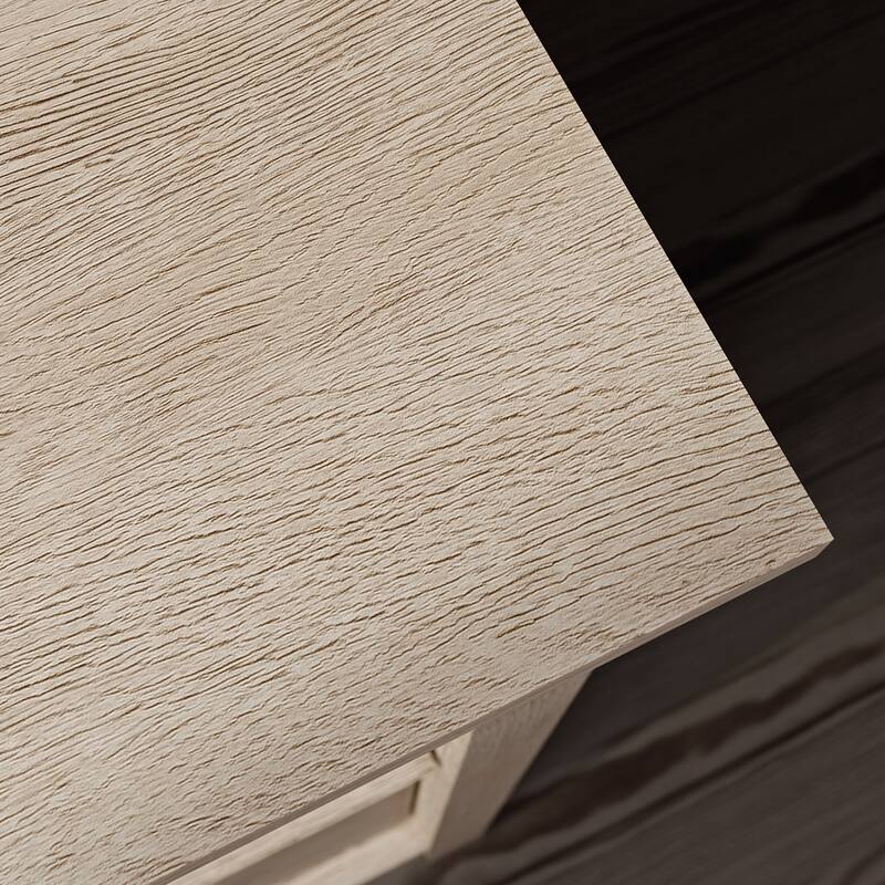 Wood Desk with Large Desktop, Brown