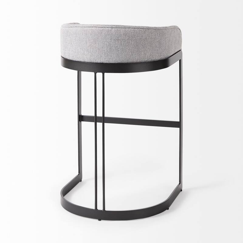 Hollyfield Cream Fabric Seat with Gold Metal Frame Counter Stool