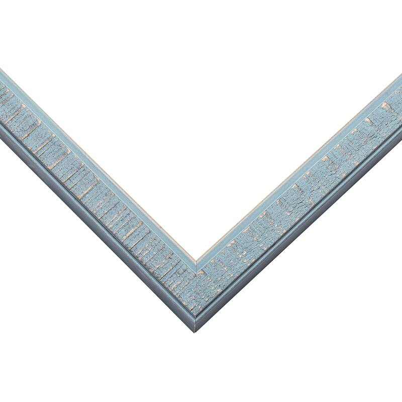 10x10 Frame Rustic Sky Blue Solid Wood Picture Frame | 0.75 Inch