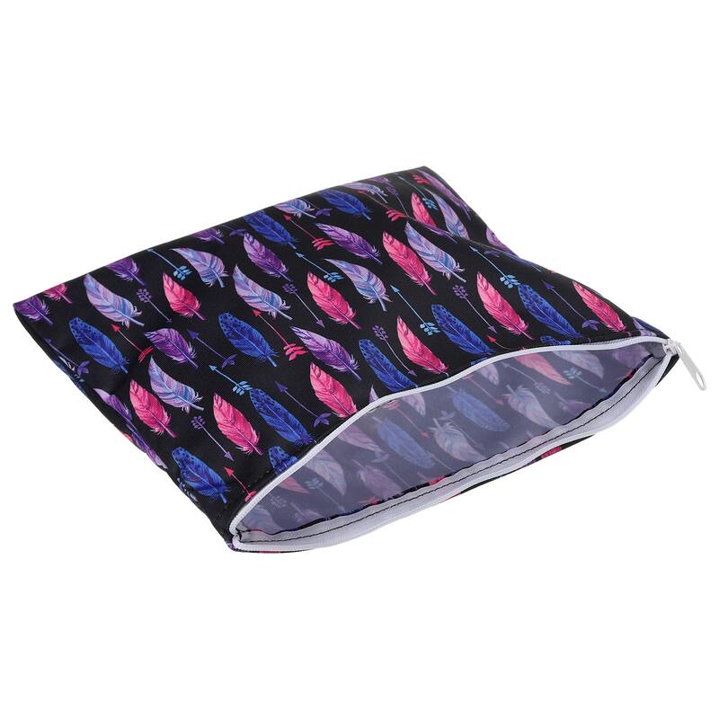 Reusable Washable Polyester Snack Bag Sandwich Bag 3 Sizes, Black