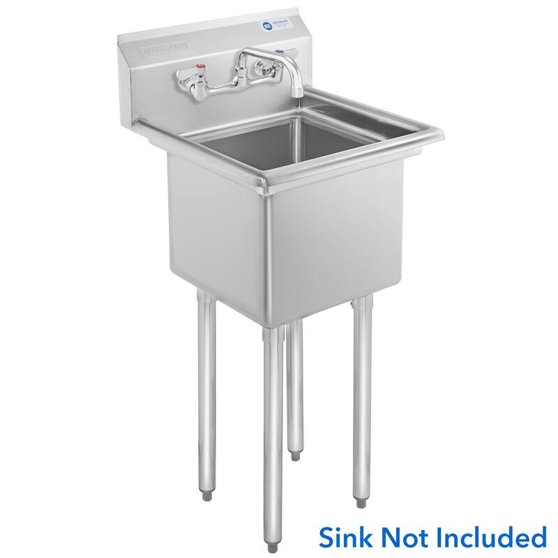 Commercial Wall Mount Sink Faucets 8in Center w Swivel Spouts NSF