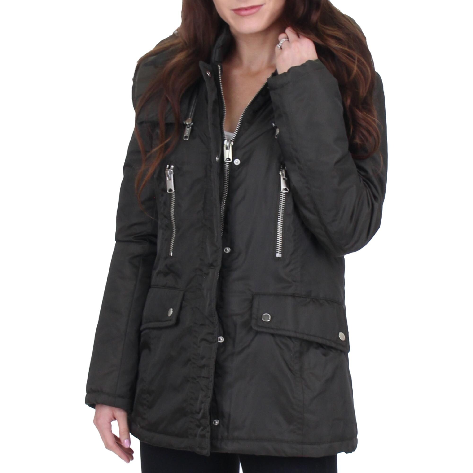 Shop Marc New York Hollis Women S Insulated Hooded Aviator Winter Parka Coat Overstock 29214645