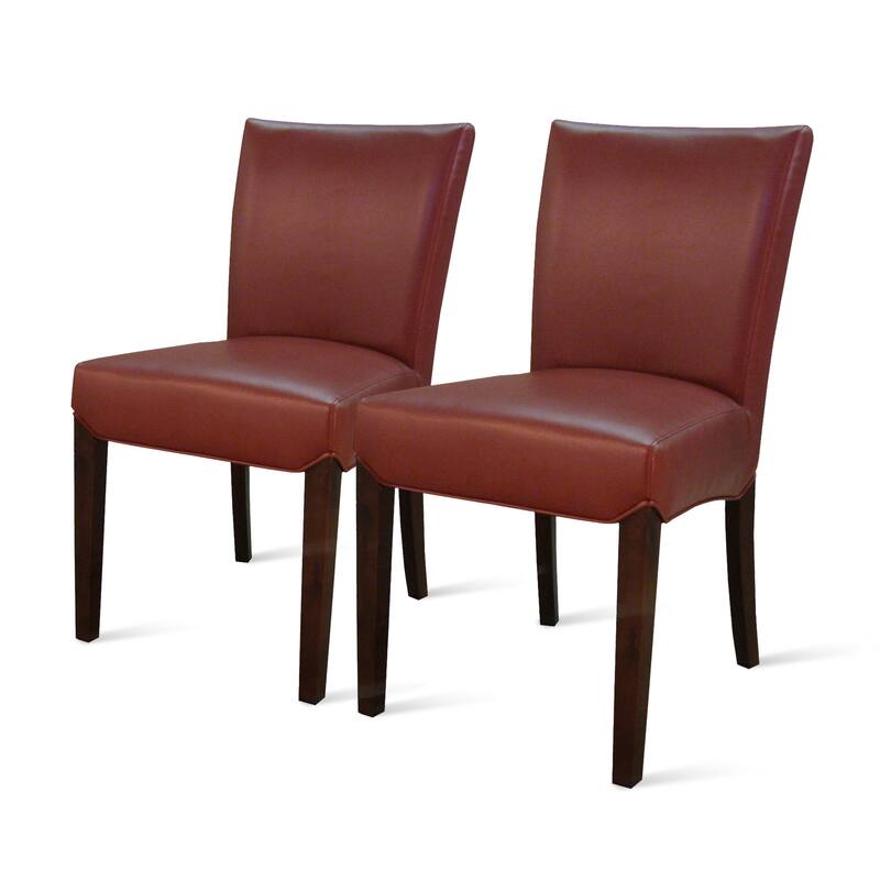 NPD Furniture Beverly Hills Bonded Leather Dining Chair (Set of 2) - na