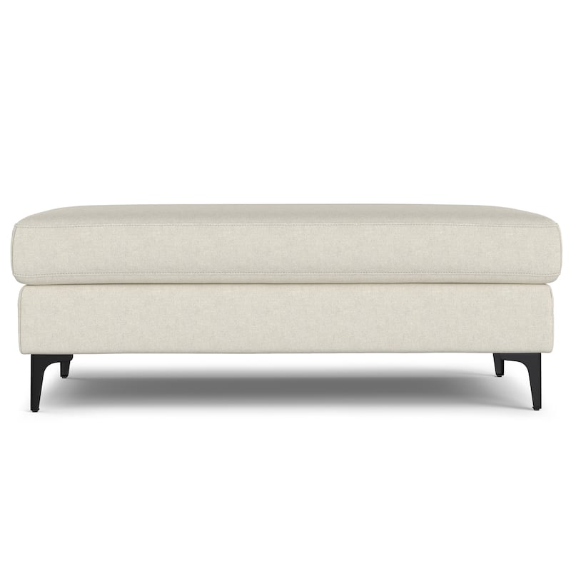 WYNDENHALL Lana Large Rectangular Ottoman in Tightly Woven Performance Fabric