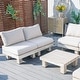 preview thumbnail 31 of 29, Outdoor Aluminum Conversation Sofa Set with Sponge-filled Cushion