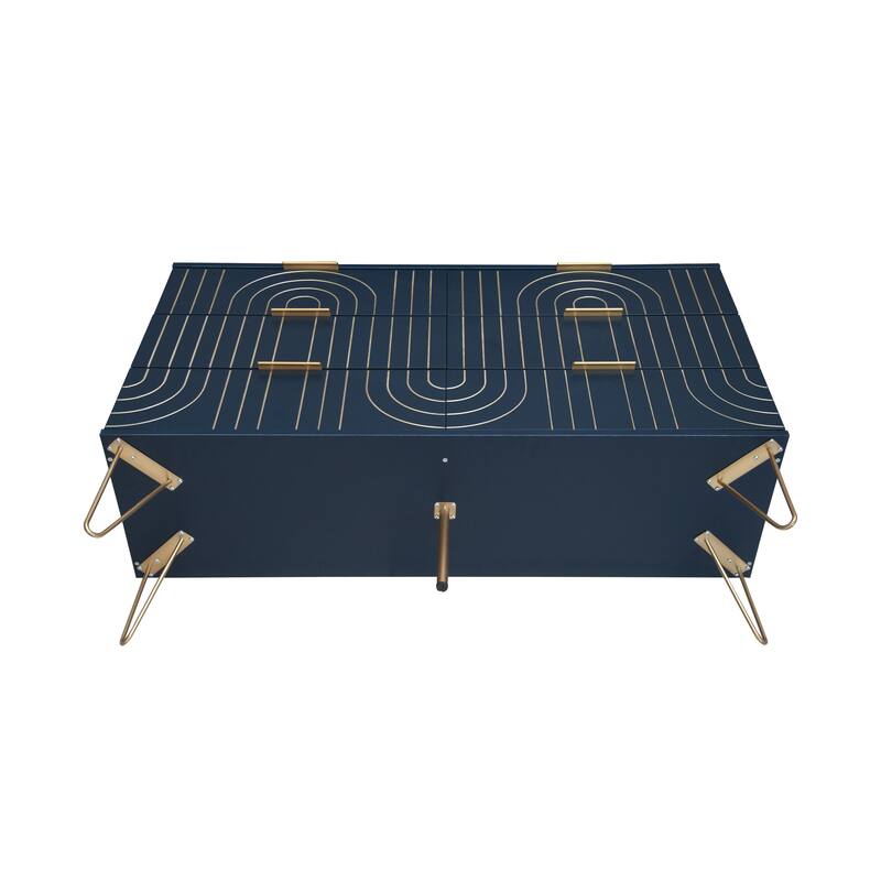 Modern 6 Drawer Dresser, Modern Dresser with Metal Handles