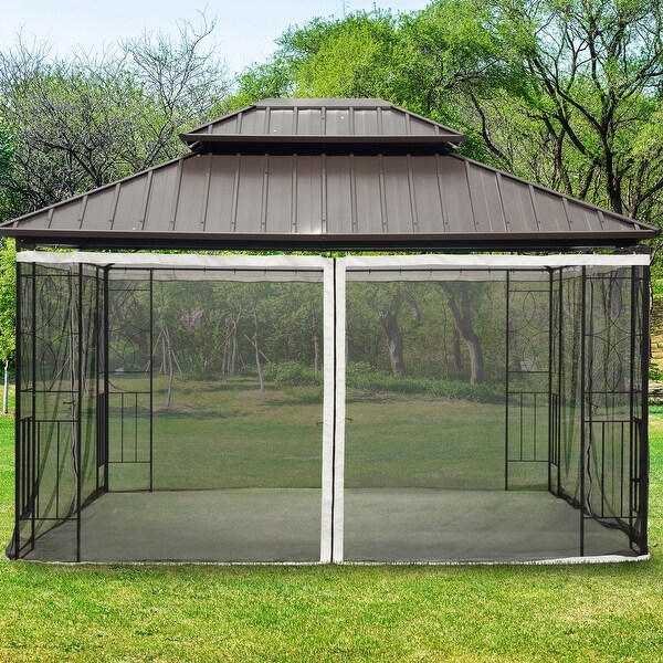 Outsunny Universal Replacement Mesh Sidewall Mosquito Netting On