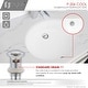 preview thumbnail 5 of 10, STYLISH Porcelain Oval 19.5 inches Undermount Ceramic Bathroom Sink with Overflow