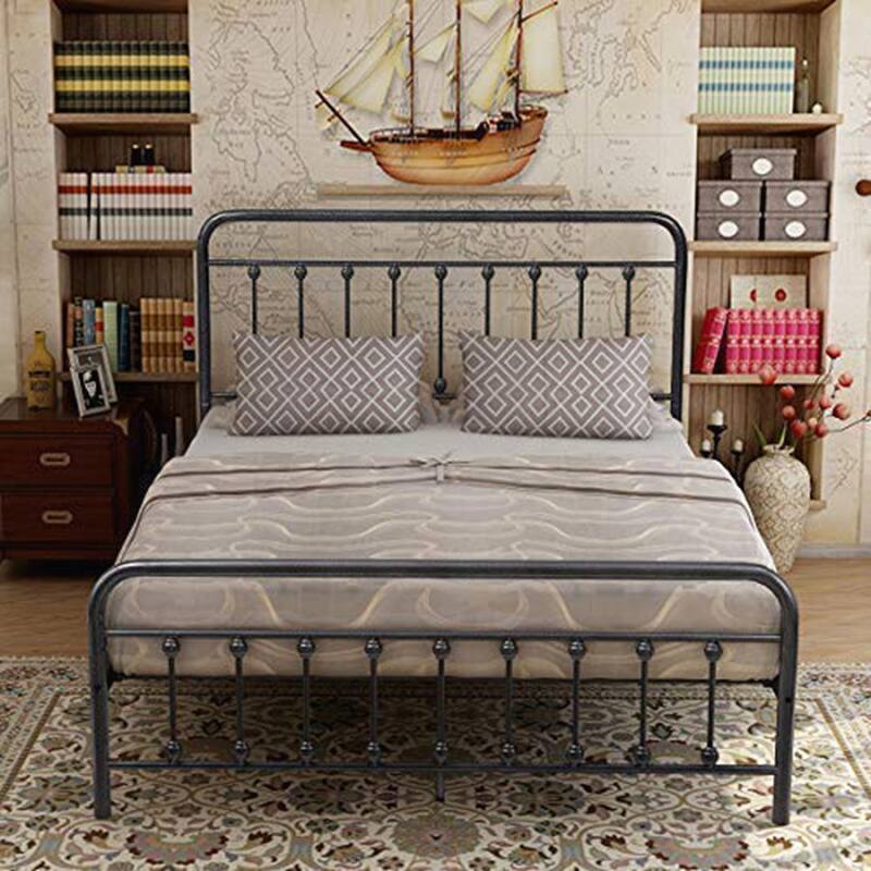 Queen Size Metal Platform Bed Frame