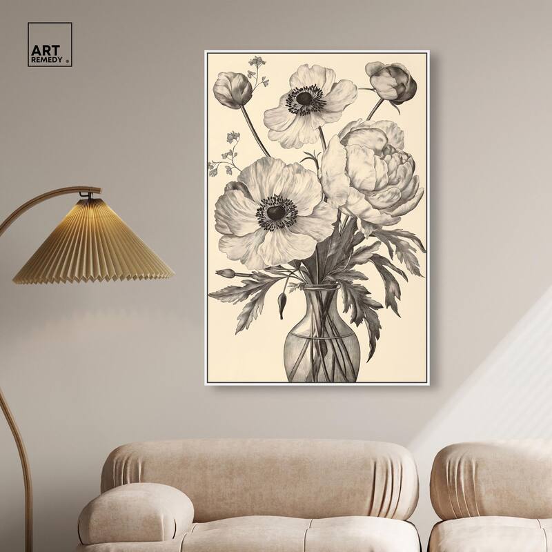 Vase of Vellum Canvas by Art Remedy