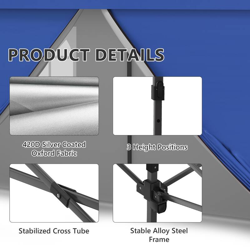 Ainfox 10x20 Heavy Duty Pop up Canopy Tent,Outdoor Shade Instant Folding Event Gazebo with Wheeled Bag