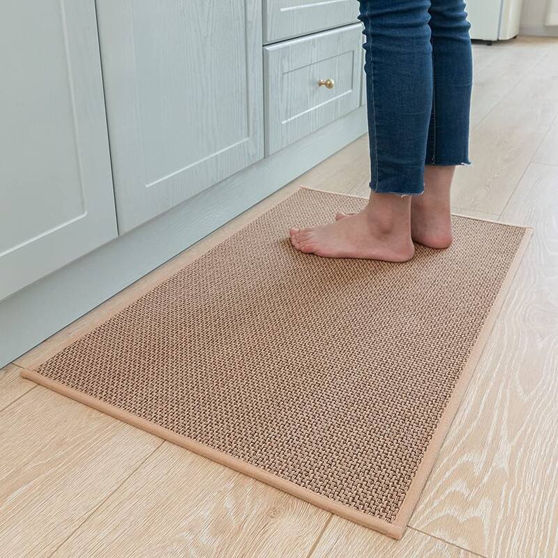 Kitchen Rugs and Mats Non Skid Washable, Beige -  20"x32"