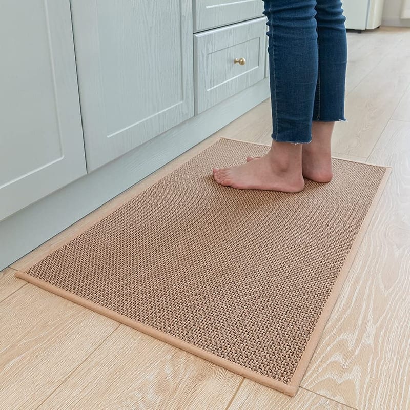 Kitchen Rugs and Mats Non Skid Washable, Beige