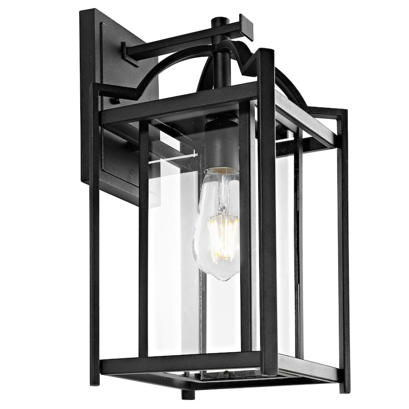 SAFAVIEH Mansooreh Outdoor Wall Lantern - 8.3"x9.5"x16.5" - 8.3" W x 9.5" D x 16.5" H - 8Wx10Dx17H