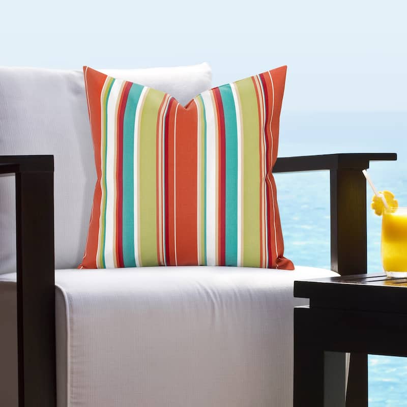 Sis Covers Solarium Striped Indoor/ Outdoor Accent Pillow