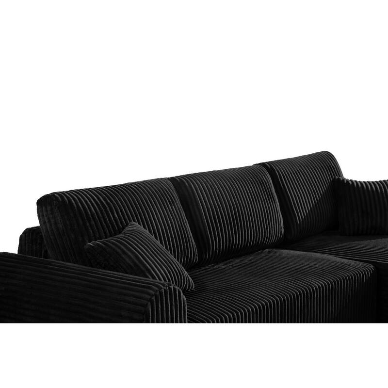 109" Cloud Sectional Sofa with Chaise, No Assembly Required