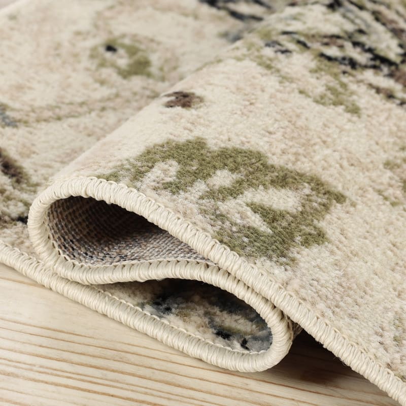 Superior Jacobean Modern Farmhouse Floral Indoor Runner or Area Rug