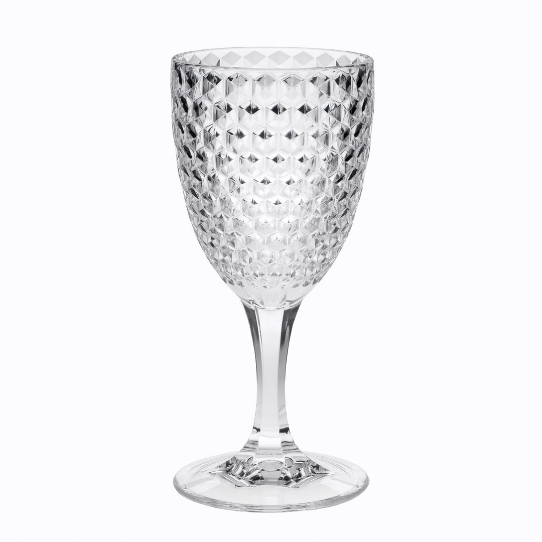 Plastic Glasses - Crystal Cut Wine Glasses