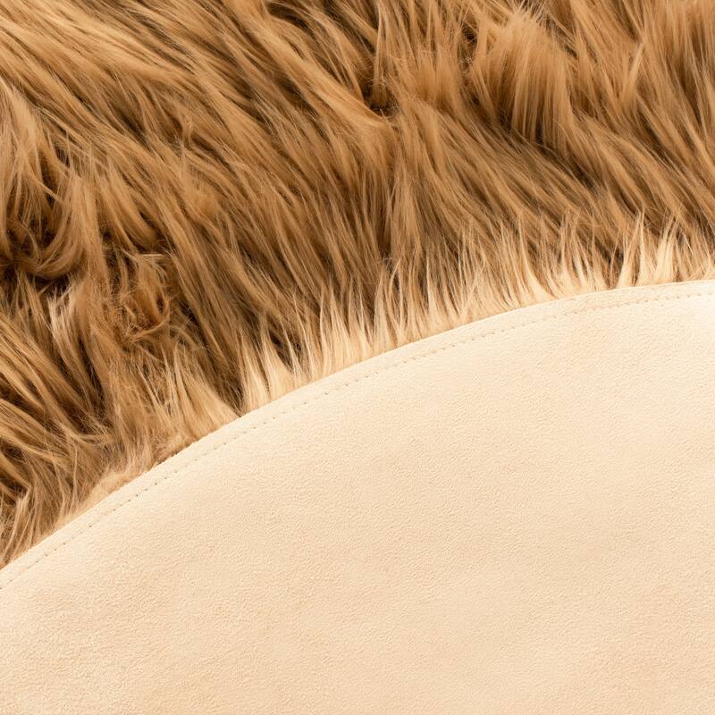 SAFAVIEH Faux Sheep Skin Shona 2.4-inch Thick Rug