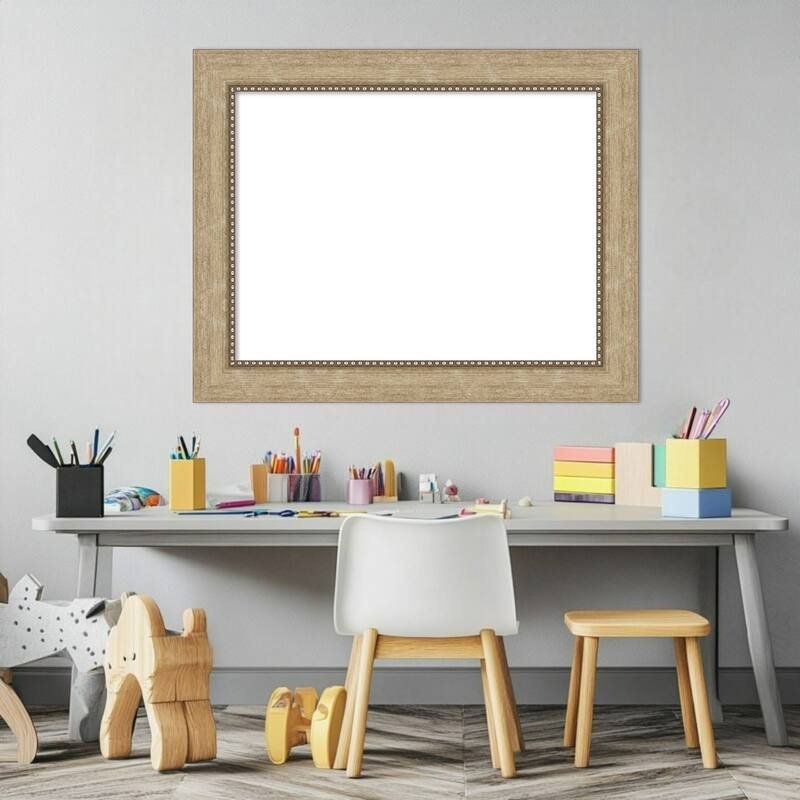 Amanti Art Astor Black Framed Dry Erase Magnetic Board