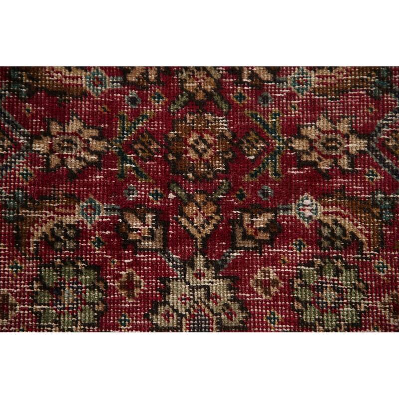 Tabriz Persian Antique Runner Rug Hand-knotted Wool Carpet - 3'3"x 9'3"