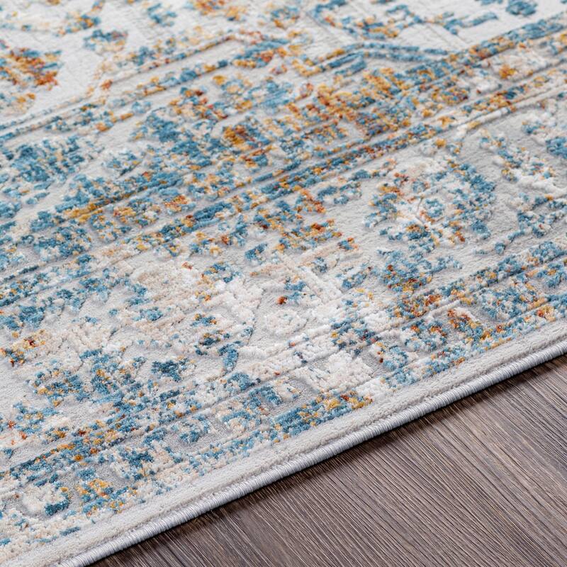 Livabliss Shabby Chic Carmel Medallion Area Rug
