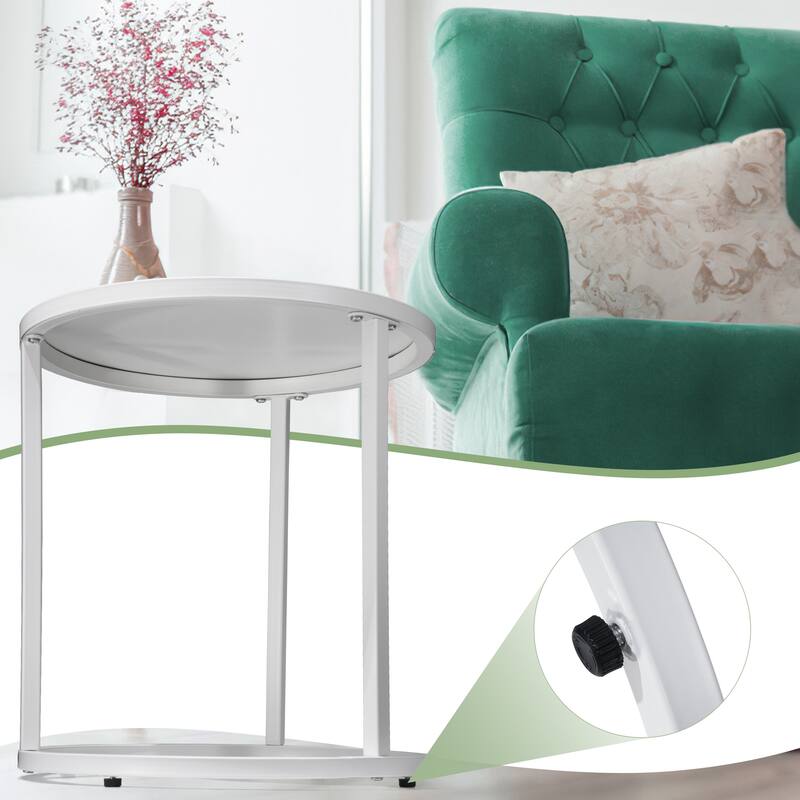 VredHom Patio Outdoor Metal Side Table