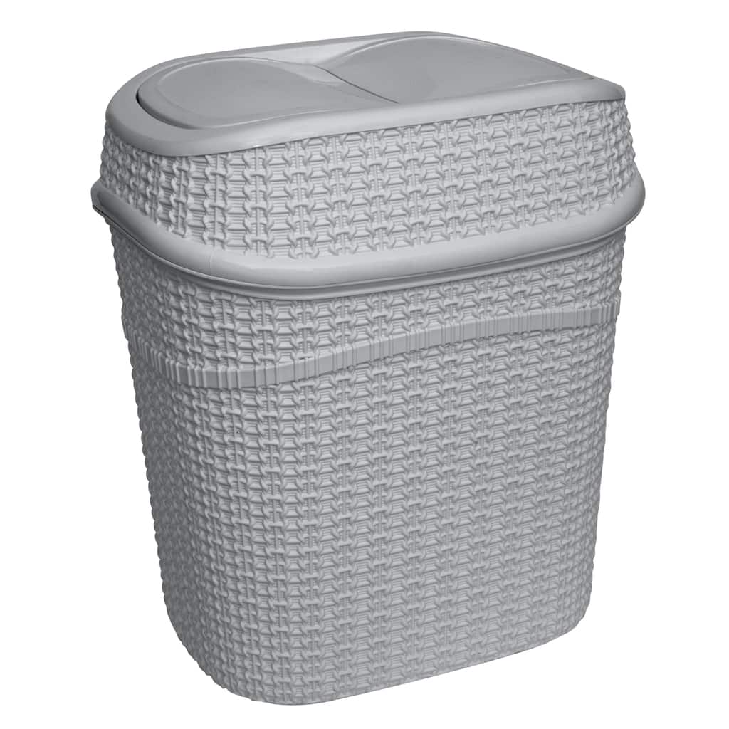 Bath Bliss 9.5 Liter Sailor Knot Swing Top Waste Bin