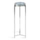 Kate and Laurel Aguilar Glam Drink Table - 8x8x23 - Blue/Silver