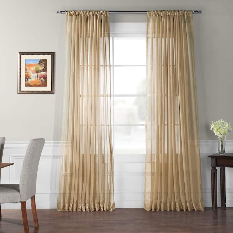 Exclusive Fabrics Signature Extra Wide Sheer Curtains (1 Panel)