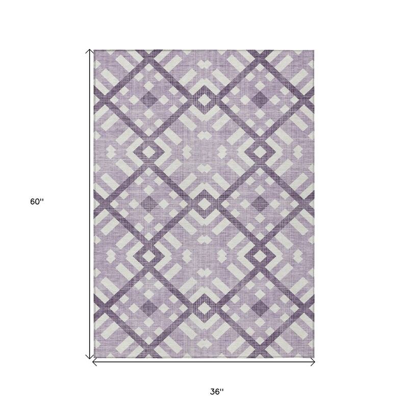 HomeRoots Geometric Transitional Rectangle Outdoor Rug