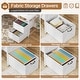 preview thumbnail 12 of 36, 67" L Gaming Shaped Desk Storage Shelves Power Outlet 2 Drawers