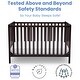 preview thumbnail 12 of 17, Heartland 4-in-1 Convertible Crib, Greenguard Gold Certified, Bianca White
