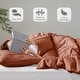 preview thumbnail 56 of 159, Chelsea Square Evans Pinch Pleated Soft Washed Boho Duvet Cover Set