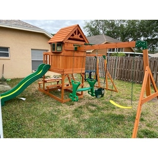 Springboro wooden swing clearance set