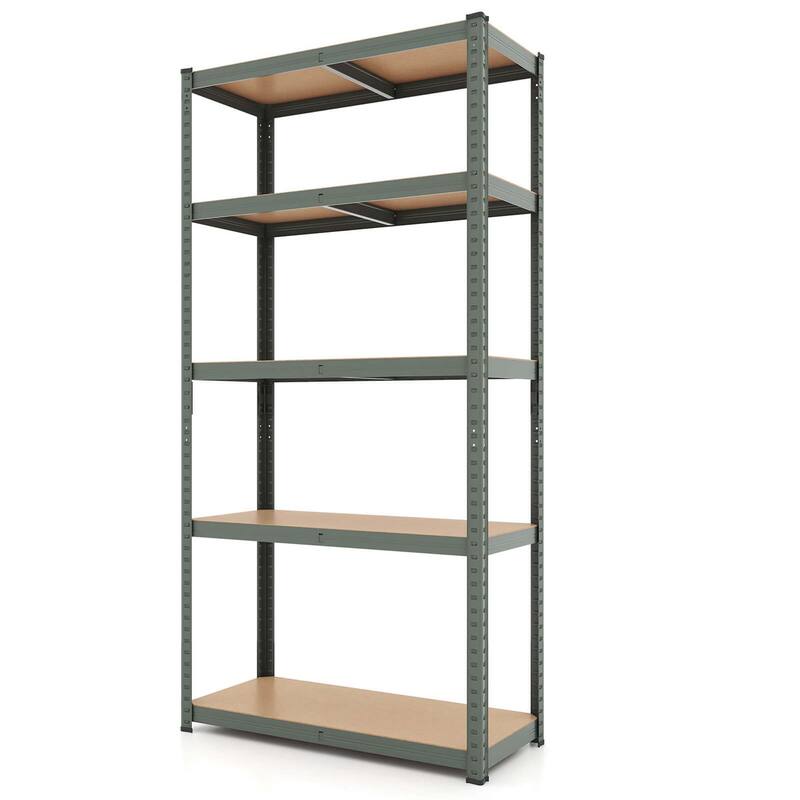 Costway 5 Tier Adjustable Garage Shelving Unit with 2000 lbs Max Load - See Details - Grey