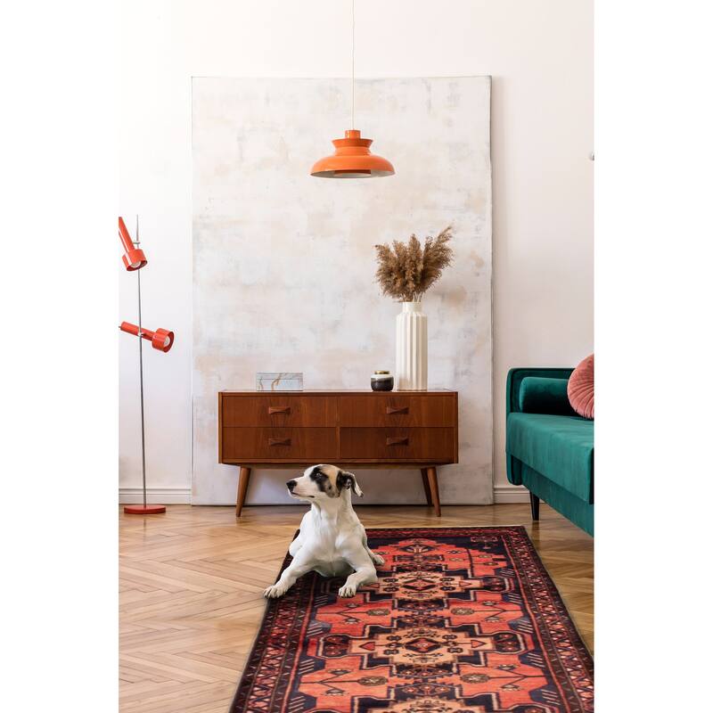 ECARPETGALLERY Hand-knotted Anadol Copper Wool Rug - 3'5 x 9'10