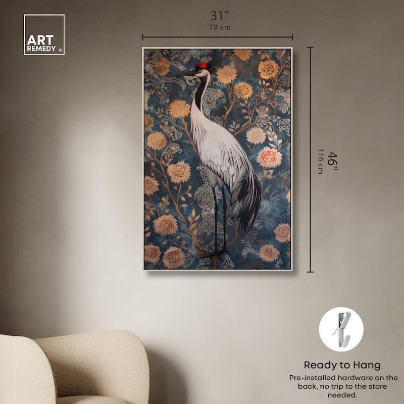 Botanical Bird II Canvas by Art Remedy