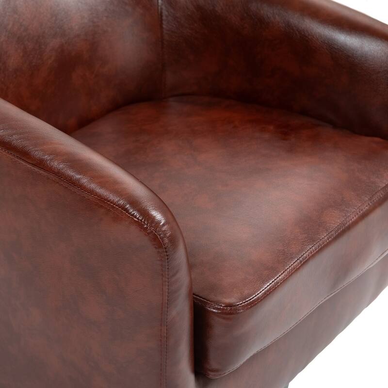 UIXE 360° Swivel Barrel Accent Chair Armchair For Living Room