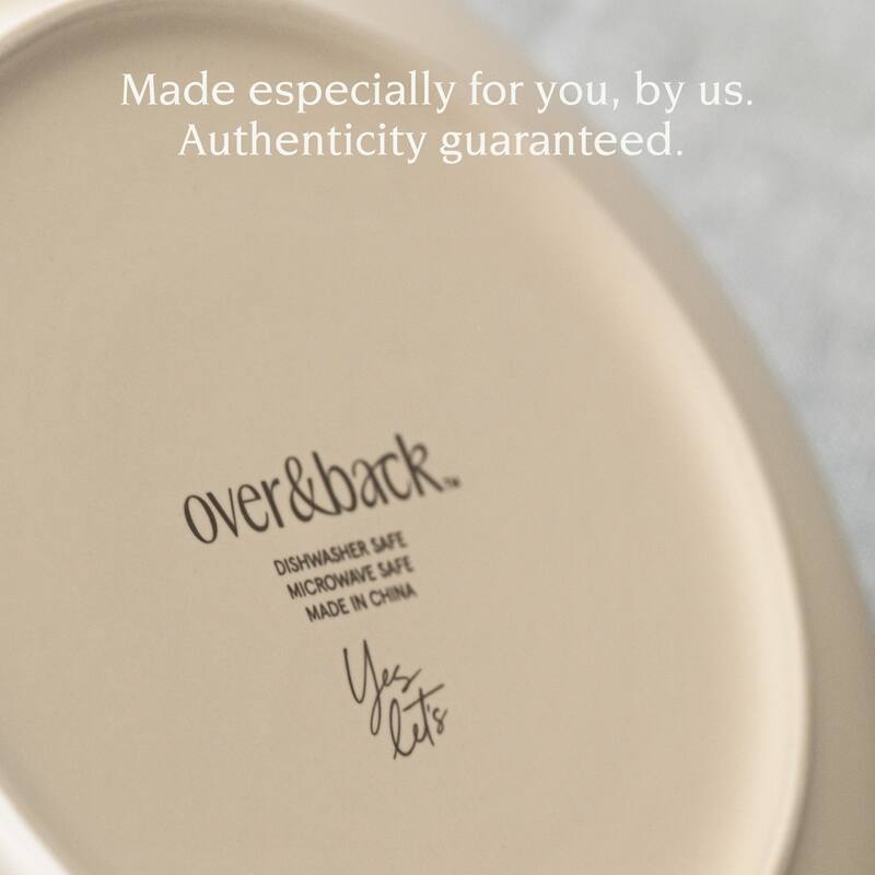 over&back Coupe Semi-Matte Stoneware Dinnerware Set