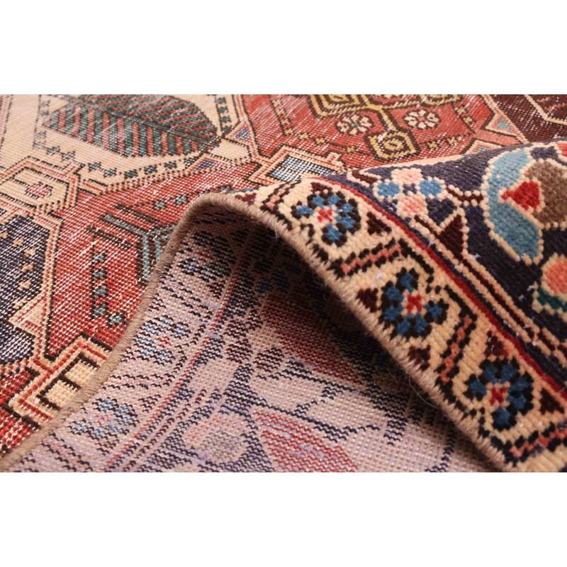 ECARPETGALLERY Hand-knotted Antalya Vintage Dark Copper Wool Rug - 5'0 x 9'9