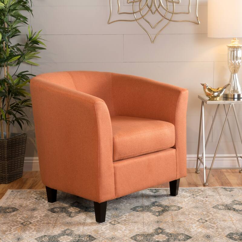 Christopher Knight Home - Preston Fabric Club Chair - Orange