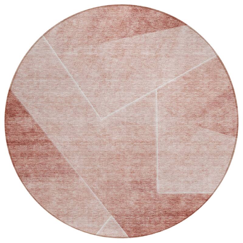Machine Washable Indoor/ Outdoor Chantille Contemporary Abstract Rug