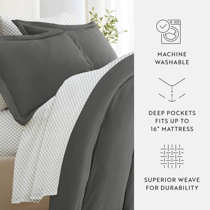 8pc Solid Duvet Bundle
