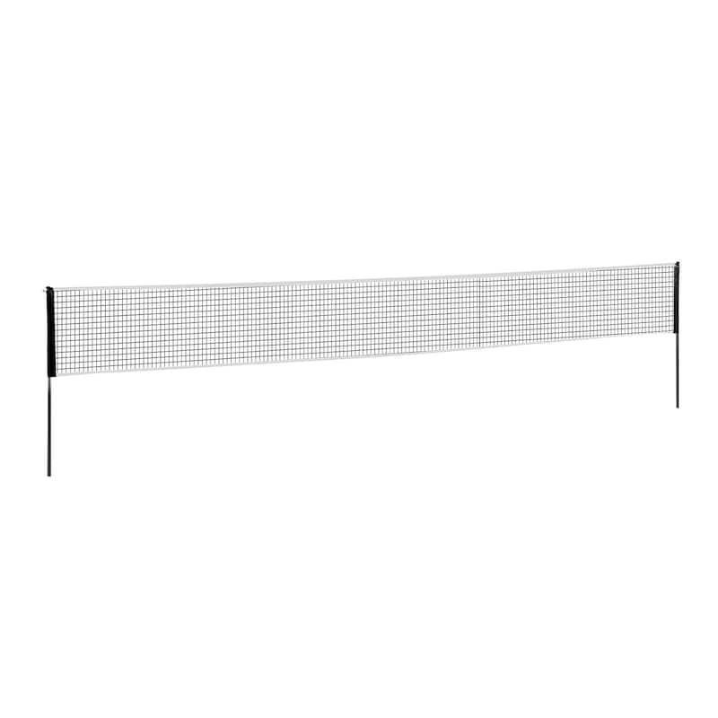 Portable Badminton Net Set with Rackets, Poles & Shuttlecocks
