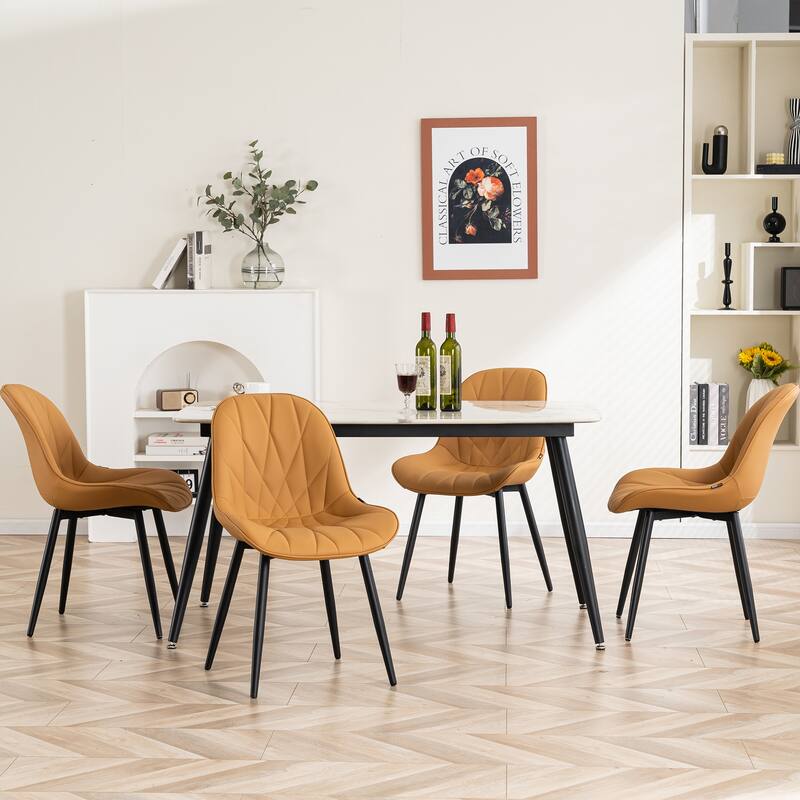 Upholstered Dining Chairs Set of 2 Modern Kitchen Chairs