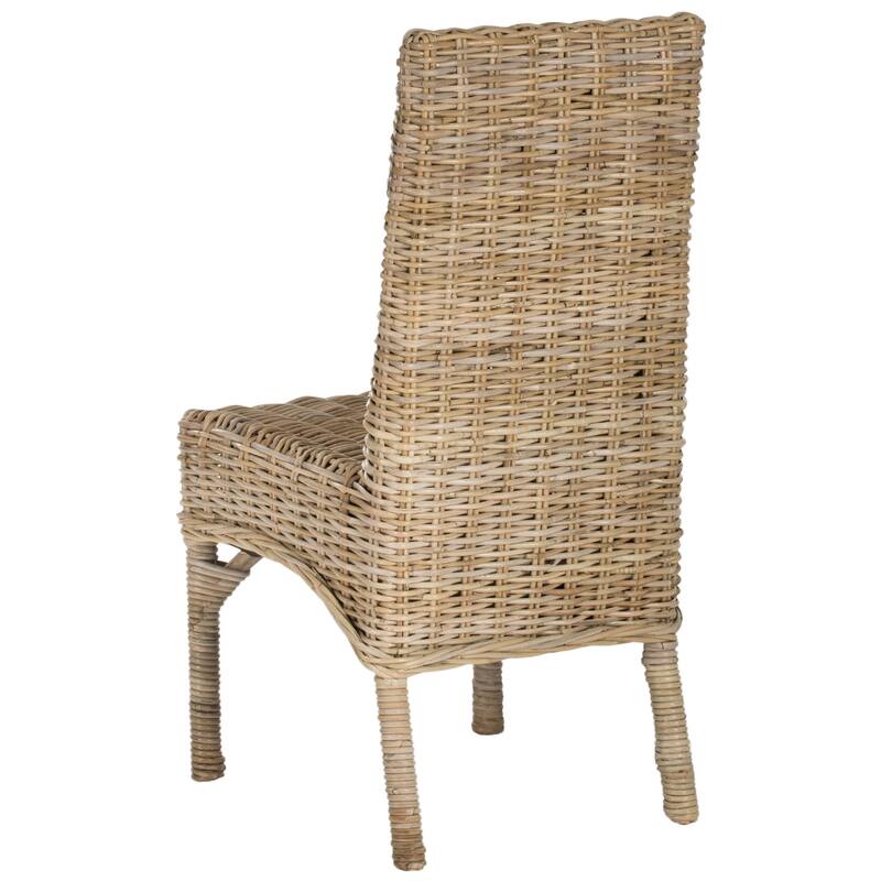 SAFAVIEH Karyl Unfinished Natural Wicker Dining Chair (Set of 2) - 18.5" x 18.5" x 38.1" - 19Wx19Dx38H