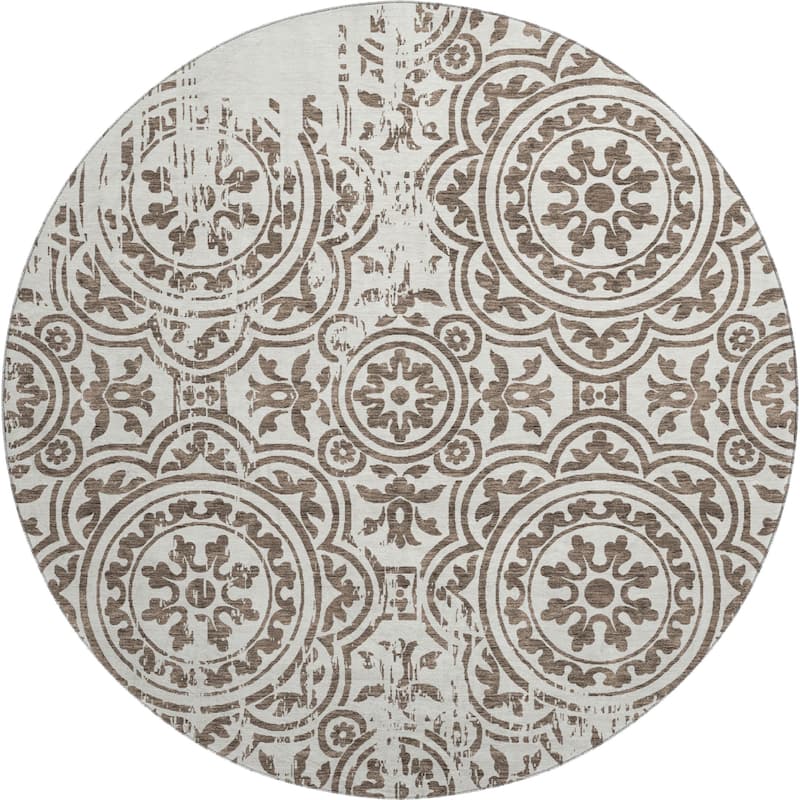 Premium Washable Super Soft Vanishing Medallion Mayfield Rug