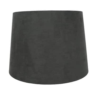 Suede Hardback Lamp Shade, 12" Top, 14" Bottom, 10" Slant